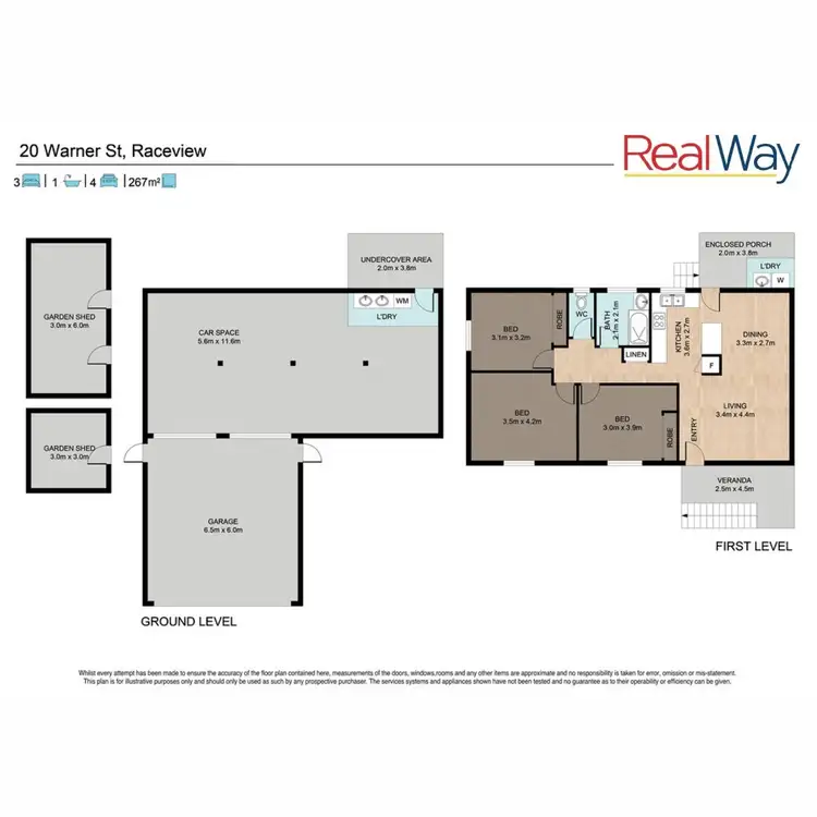Floorplan of Homely house listing, 20 Warner Street, Raceview QLD 4305