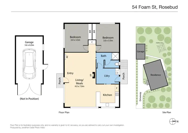 Floorplan of Homely house listing, 54 Foam Street, Rosebud VIC 3939