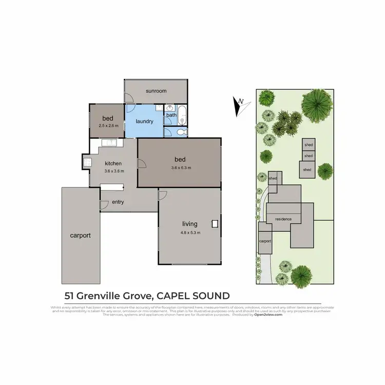 Floorplan of Homely house listing, 51 Grenville Grove, Capel Sound VIC 3940