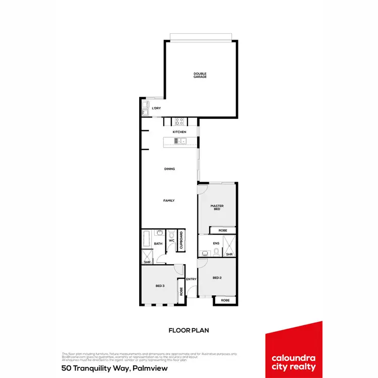 Floorplan of Homely house listing, 50 Tranquility Way, Palmview QLD 4553