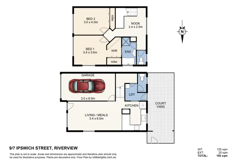 Floorplan of Homely townhouse listing, 9/7 Ipswich Street, Riverview QLD 4303