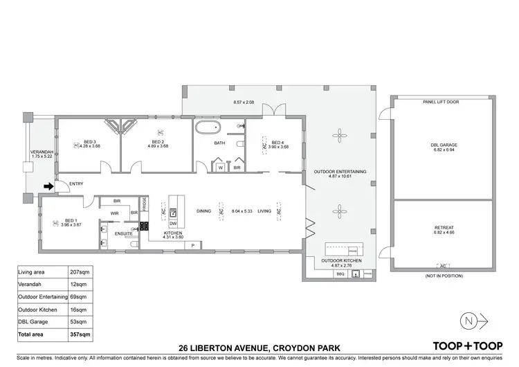 Floorplan of Homely house listing, 26 Liberton Avenue, Croydon Park SA 5008