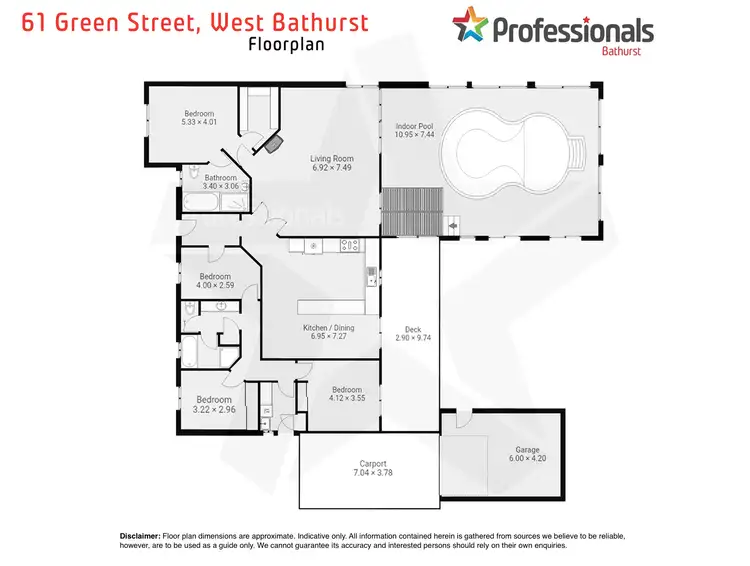 Floorplan of Homely house listing, 61 Green Street, West Bathurst NSW 2795