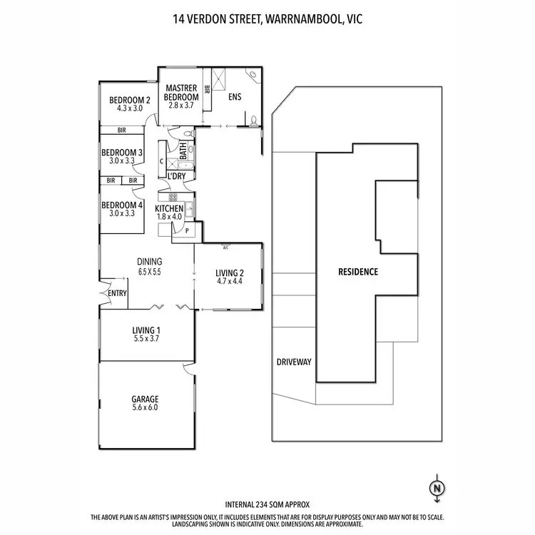 Floorplan of Homely house listing, 14 Verdon Street, Warrnambool VIC 3280