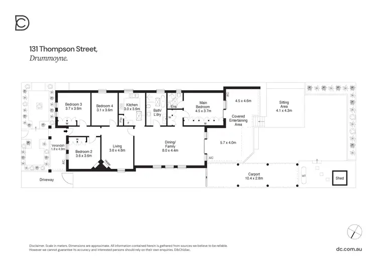 Floorplan of Homely house listing, 131 Thompson Street, Drummoyne NSW 2047