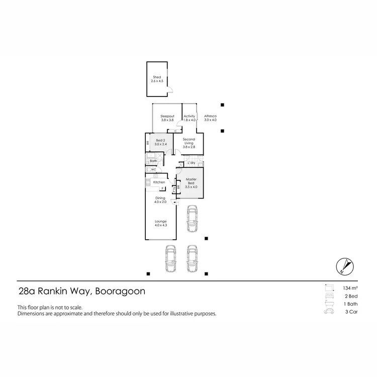 Floorplan of Homely house listing, 28A Rankin Way, Booragoon WA 6154