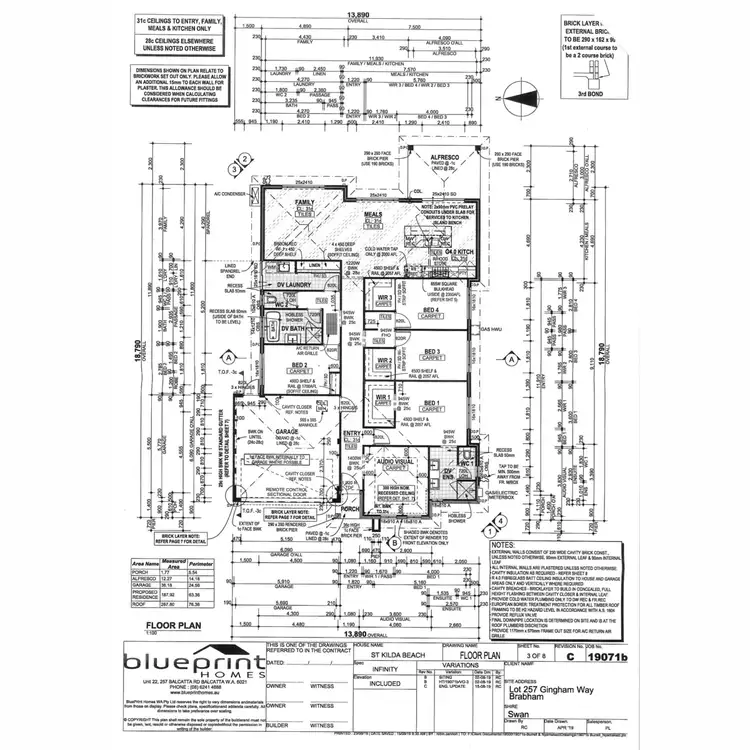 Floorplan of Homely house listing, 12 Gingham Way, Brabham WA 6055