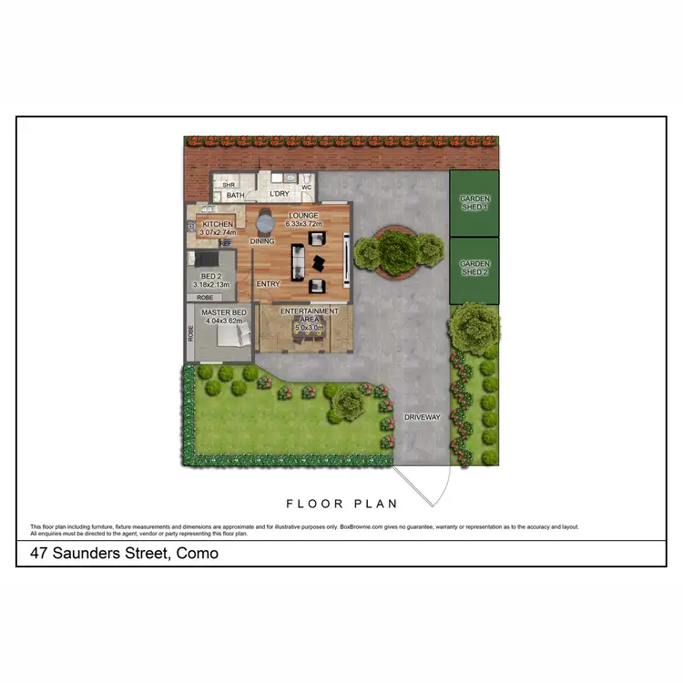Floorplan of Homely villa listing, 47 Saunders Street, Como WA 6152