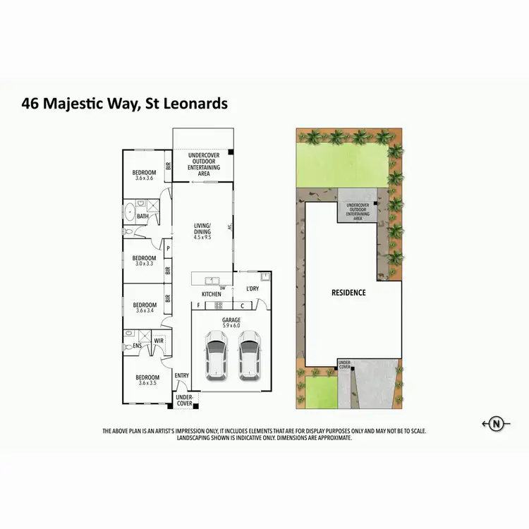 Floorplan of Homely house listing, 46 Majestic Way, St Leonards VIC 3223