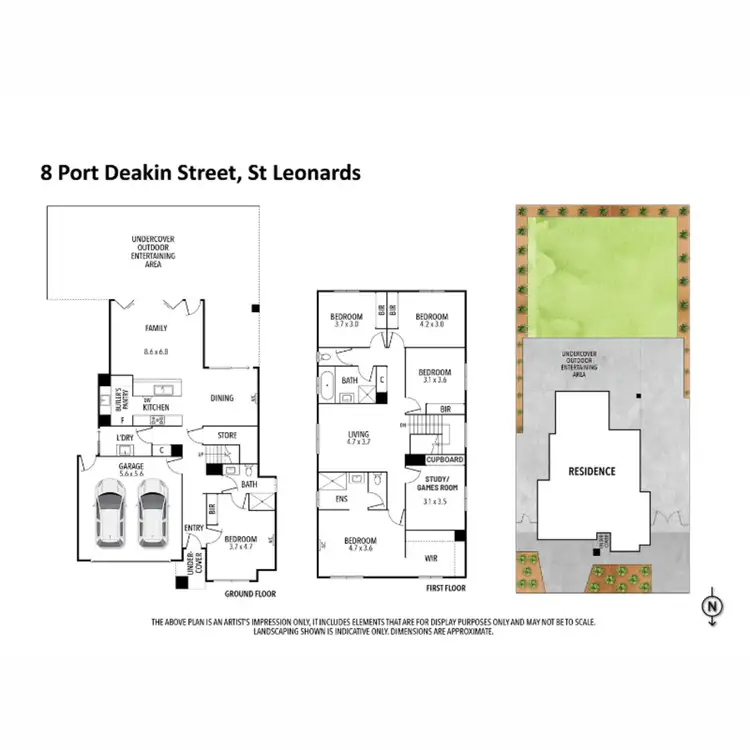 Floorplan of Homely house listing, 8 Port Deakin Street, St Leonards VIC 3223