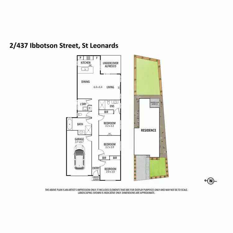 Floorplan of Homely house listing, 2/437 Ibbotson Street, St Leonards VIC 3223