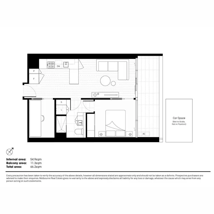 Floorplan of Homely apartment listing, 1506/25 Coventry Street, Southbank VIC 3006