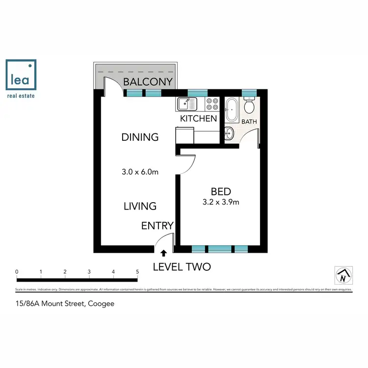 Floorplan of Homely apartment listing, 15/86A Mount Street, Coogee NSW 2034