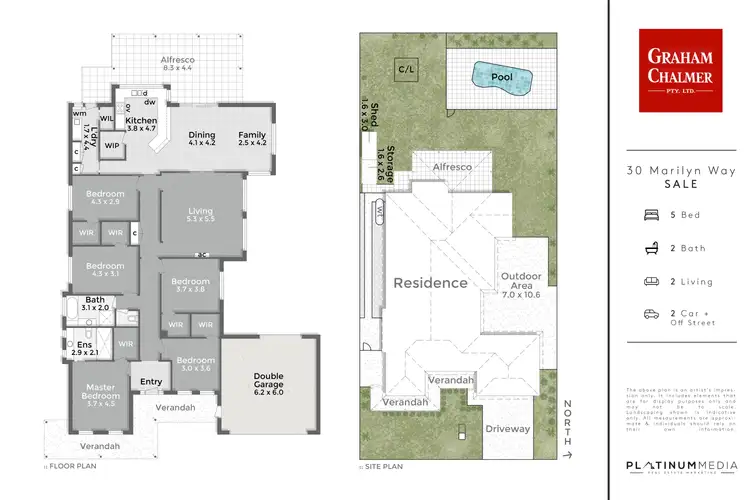 Floorplan of Homely house listing, 30 Marilyn Way, Sale VIC 3850