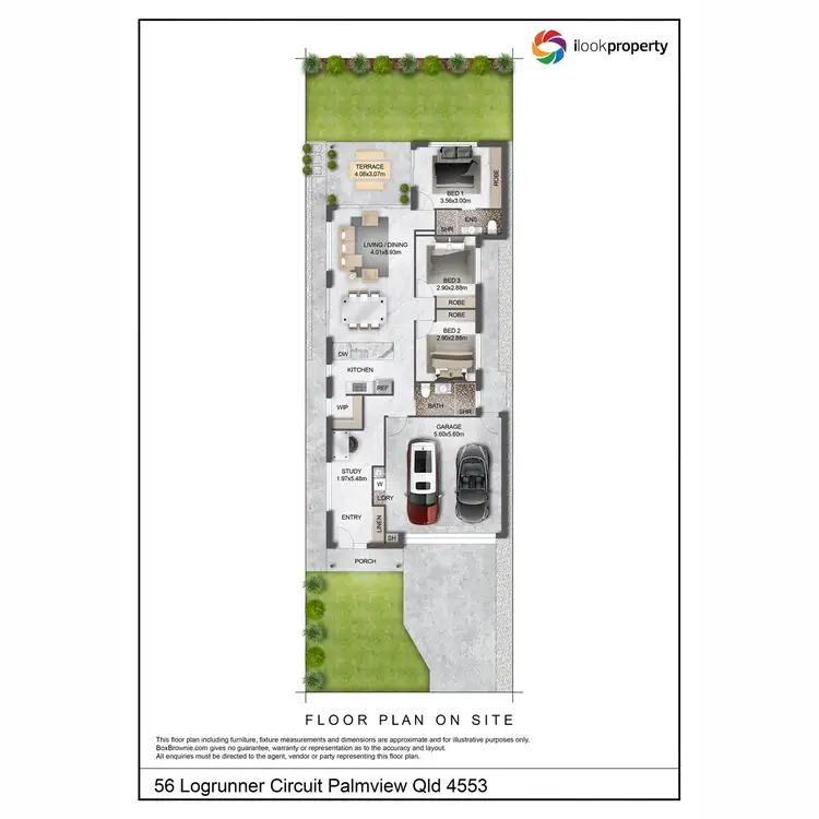 Floorplan of Homely house listing, 56 Logrunner Circuit, Palmview QLD 4553