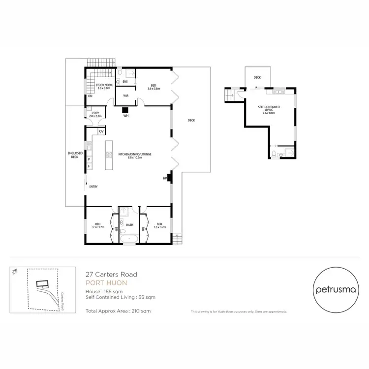 Floorplan of Homely house listing, 27 Carters Road, Port Huon TAS 7116