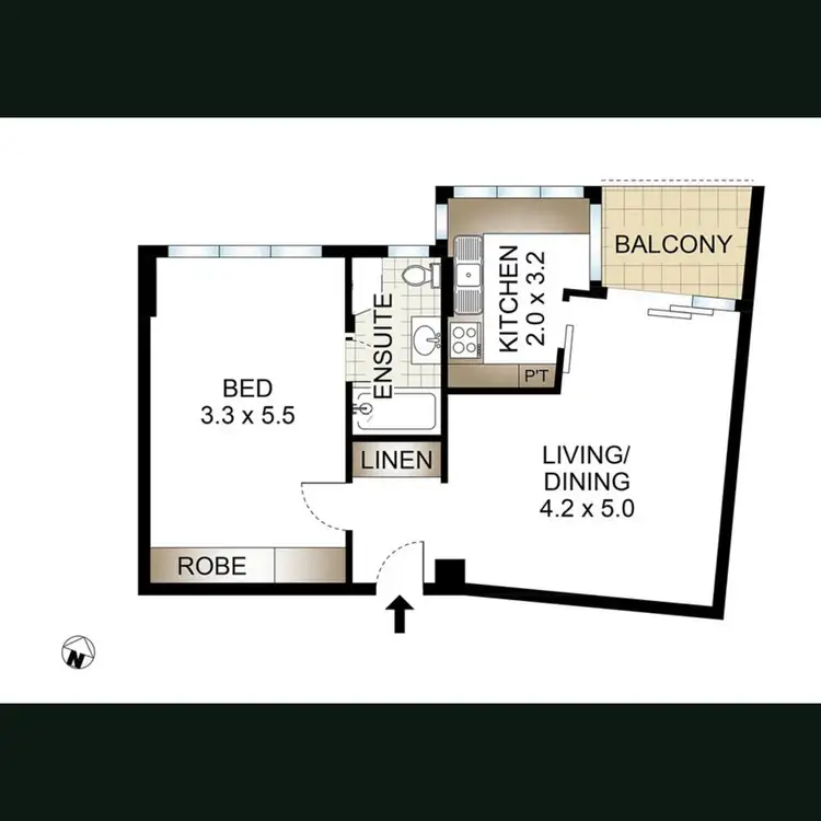 Floorplan of Homely apartment listing, 72/66-66a Darling Point Road, Darling Point NSW 2027