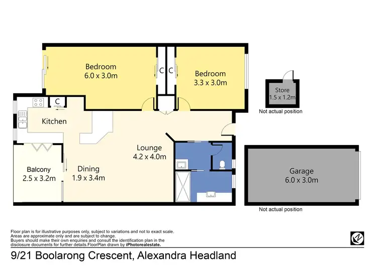 Floorplan of Homely apartment listing, 9/21 Boolarong Crescent, Alexandra Headland QLD 4572