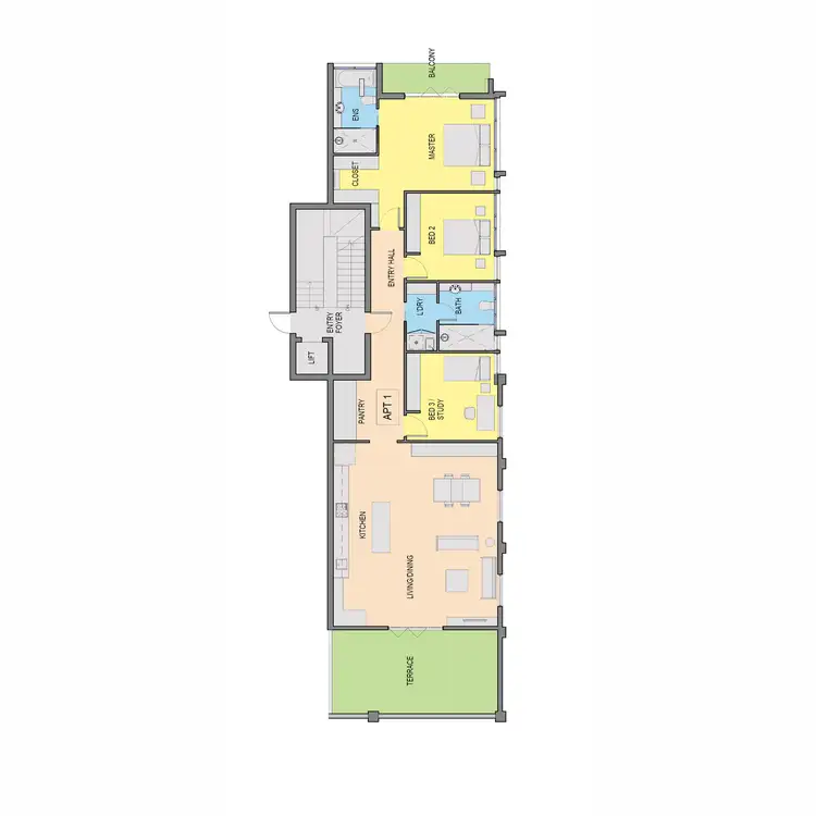 Floorplan of Homely unit listing, 3/122-126 Foster Street, Sale VIC 3850
