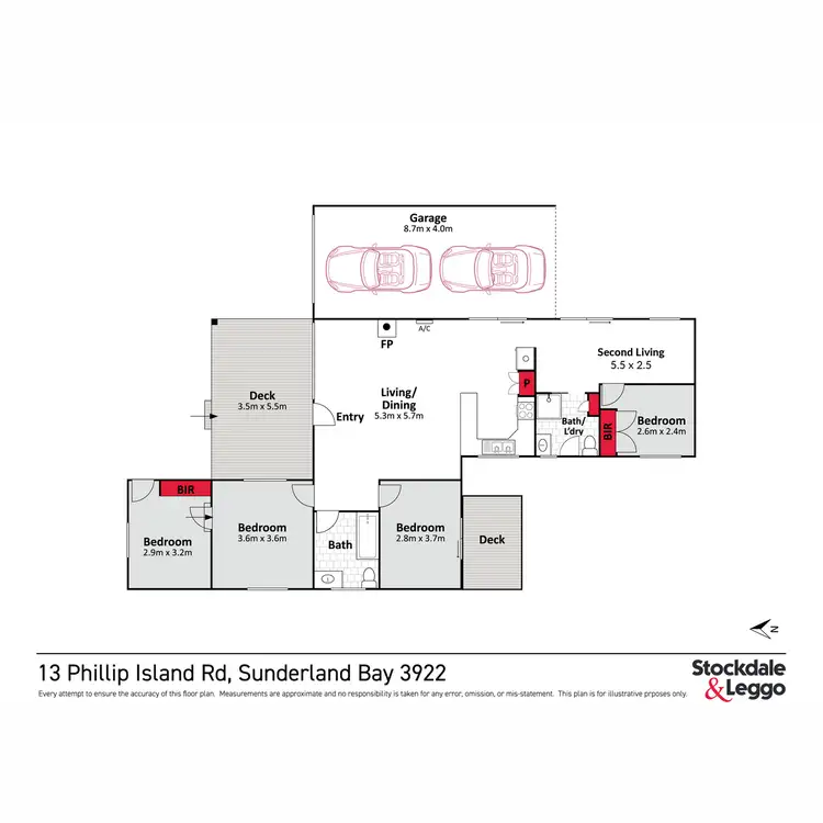 Floorplan of Homely house listing, 13 Phillip Island Road, Sunderland Bay VIC 3922