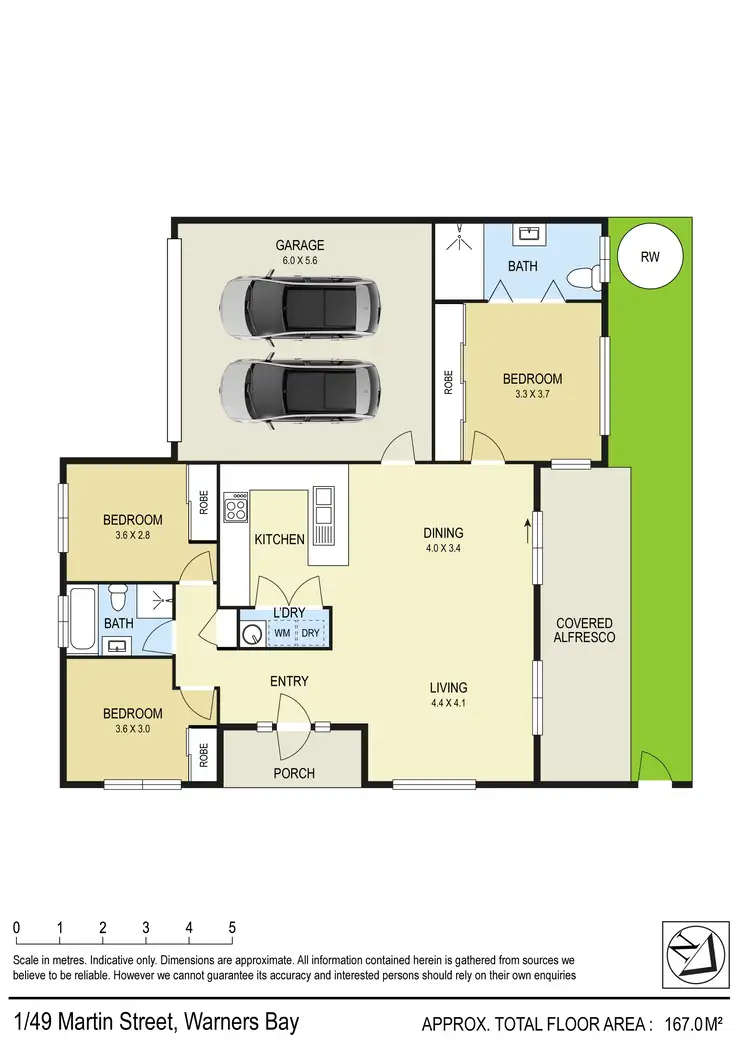 Floorplan of Homely villa listing, 1/49 Martin Street, Warners Bay NSW 2282