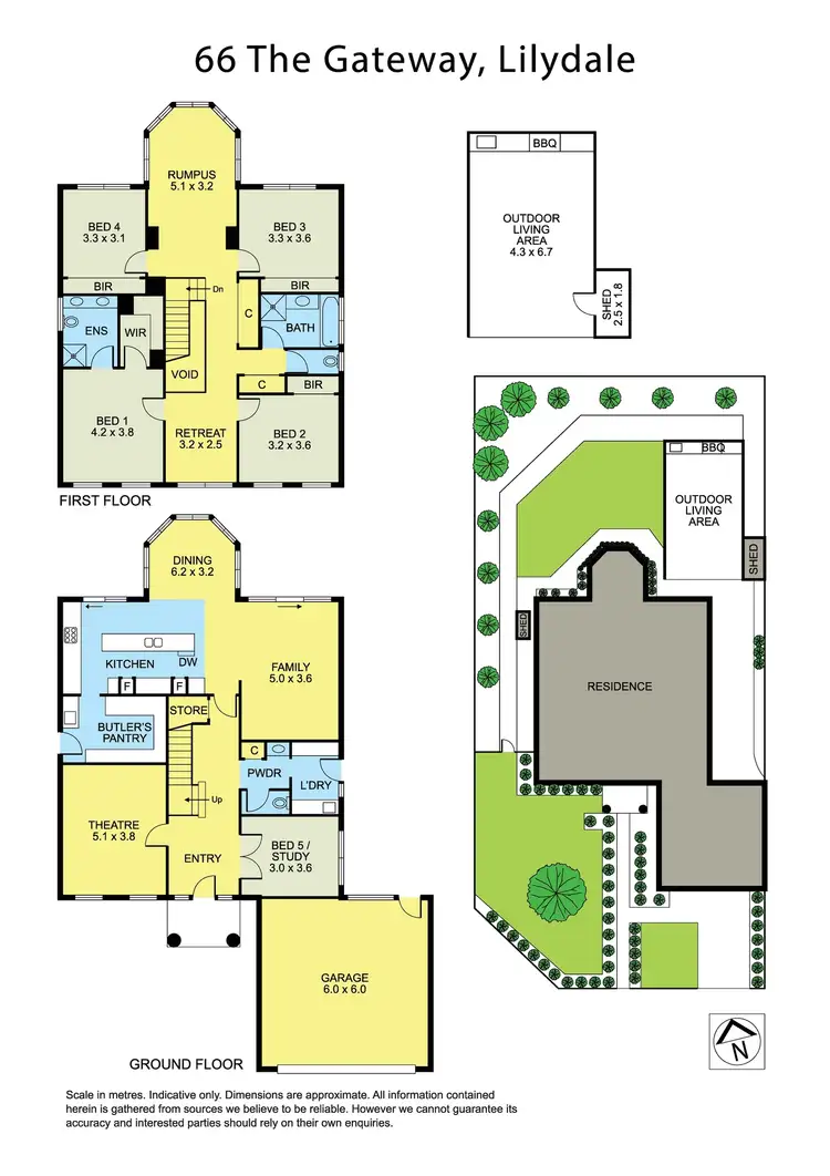 Floorplan of Homely house listing, 66 The Gateway, Lilydale VIC 3140
