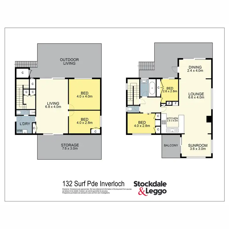 Floorplan of Homely house listing, 132 Surf Parade, Inverloch VIC 3996