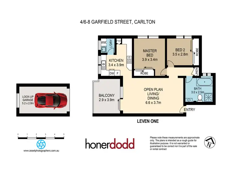 Floorplan of Homely apartment listing, 4/6-8 Garfield Street, Carlton NSW 2218
