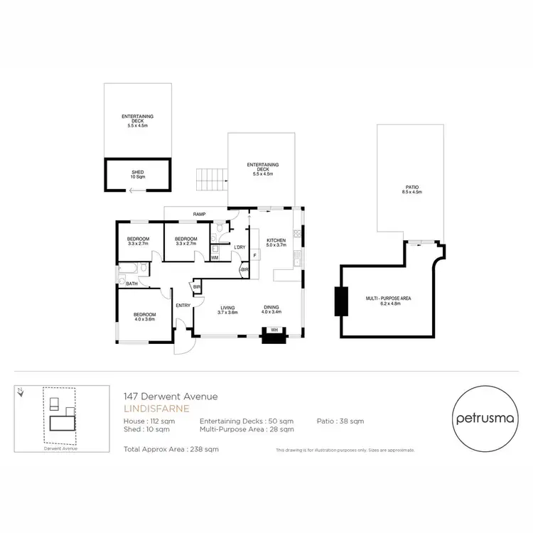 Floorplan of Homely house listing, 147 Derwent Avenue, Lindisfarne TAS 7015