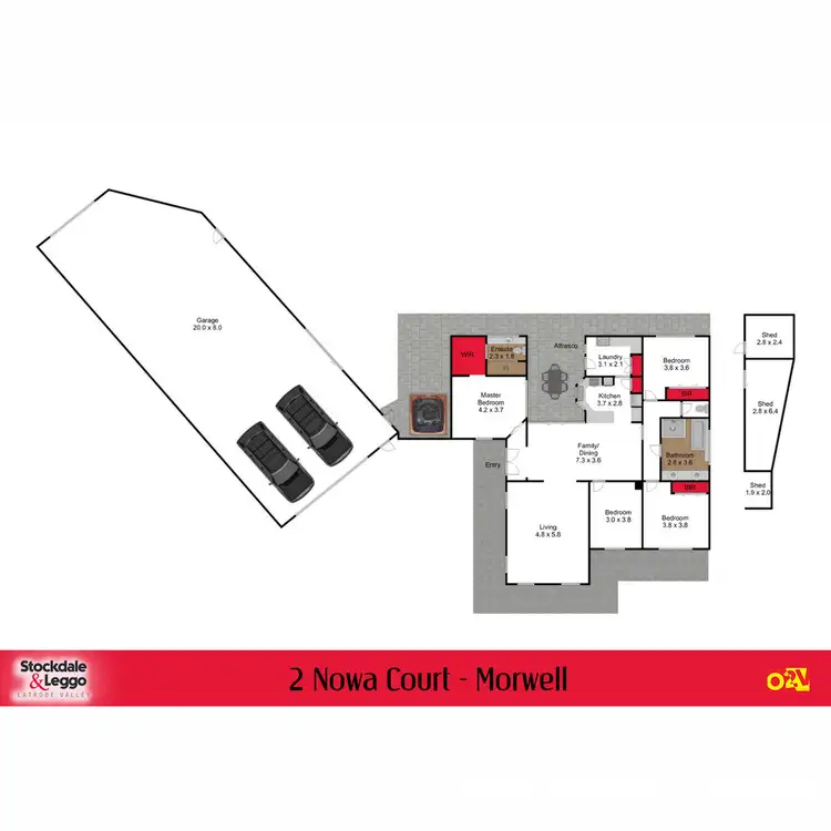 Floorplan of Homely house listing, 2 Nowa Court, Morwell VIC 3840