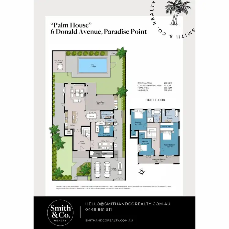 Floorplan of Homely house listing, 6 Donald Avenue, Paradise Point QLD 4216