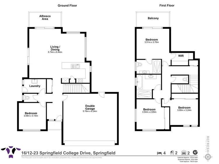 Floorplan of Homely house listing, 16/13-23 Springfield College Drive, Springfield QLD 4300