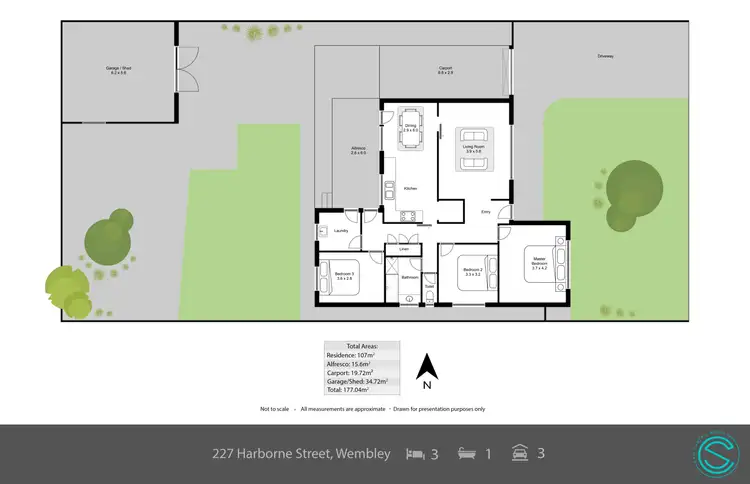 Floorplan of Homely house listing, 227 Harborne Street, Wembley WA 6014