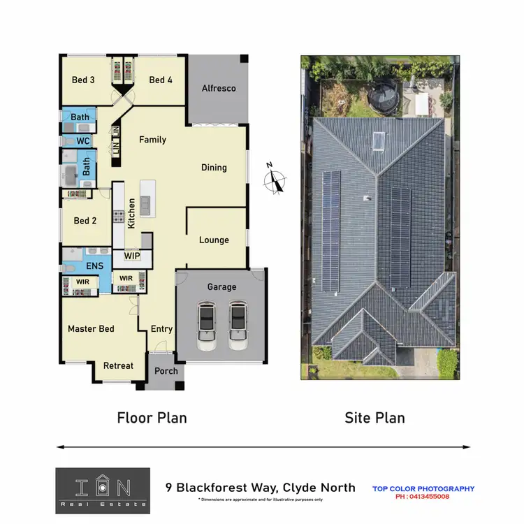 Floorplan of Homely house listing, 9 Blackforest Way, Clyde North VIC 3978
