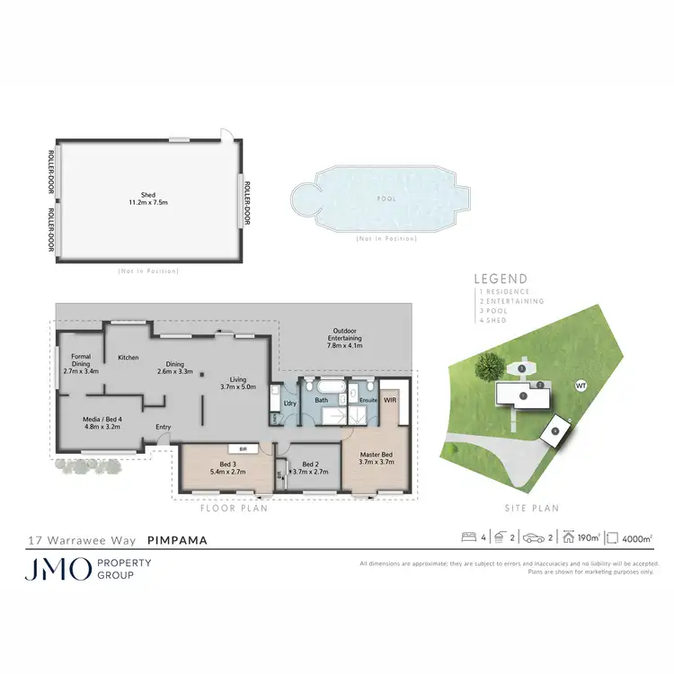 Floorplan of Homely rural property listing, 17 Warrawee Way, Pimpama QLD 4209