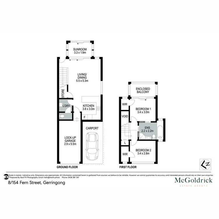 Floorplan of Homely townhouse listing, 8/154 Fern Street, Gerringong NSW 2534