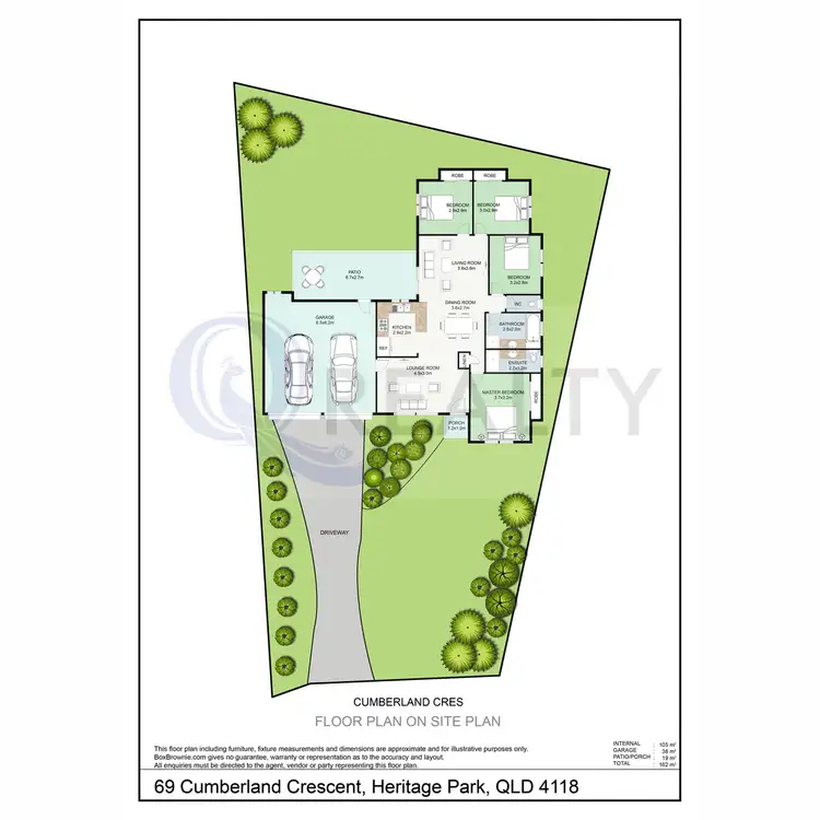 Floorplan of Homely house listing, 69 Cumberland Crescent, Heritage Park QLD 4118