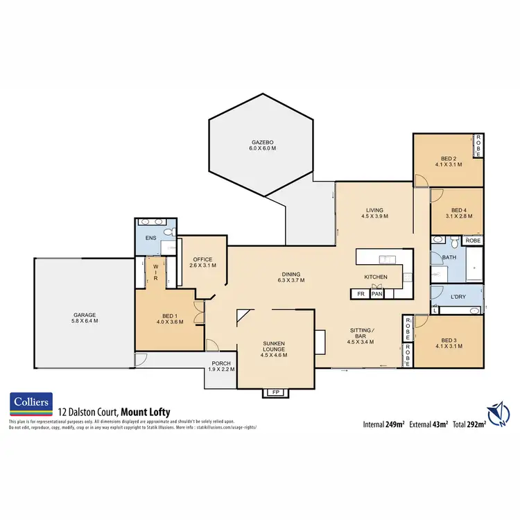 Floorplan of Homely house listing, 12 Dalston Court, Mount Lofty QLD 4350