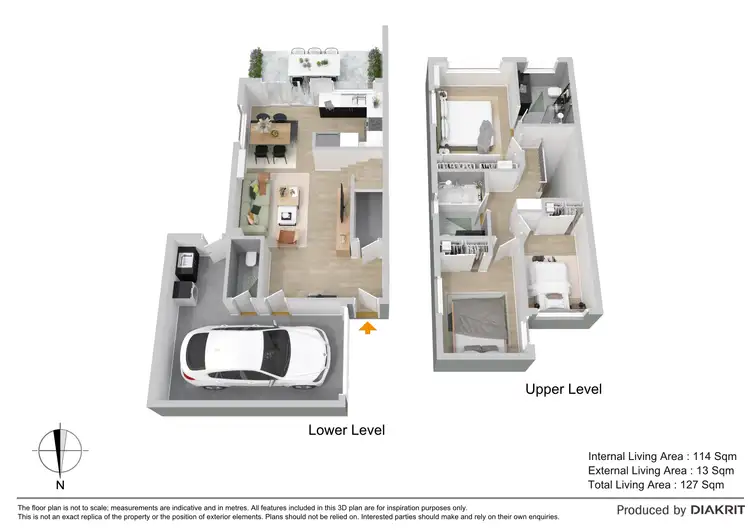 Floorplan of Homely townhouse listing, 4/44 Norman Drive, Chermside QLD 4032