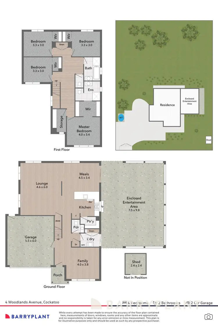 Floorplan of Homely house listing, 4 Woodlands Avenue, Cockatoo VIC 3781
