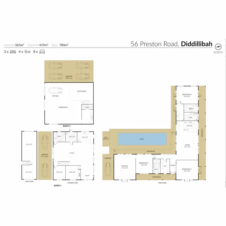 Floorplan of Homely rural property listing, 56 Preston Road, Diddillibah QLD 4559