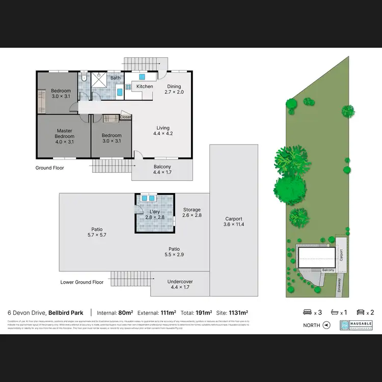 Floorplan of Homely house listing, 6 Devon Drive, Bellbird Park QLD 4300