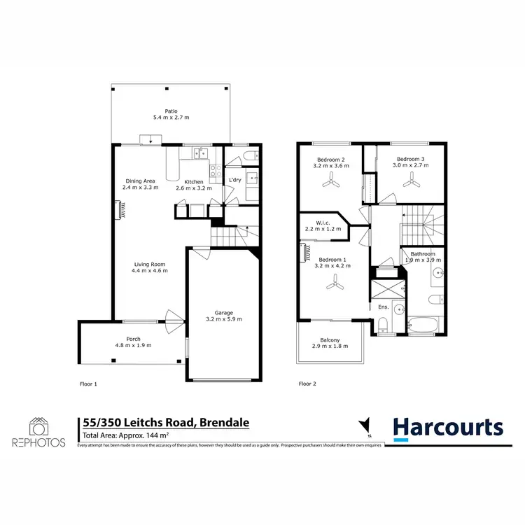 Floorplan of Homely townhouse listing, 55/350 Leitchs Road, Brendale QLD 4500