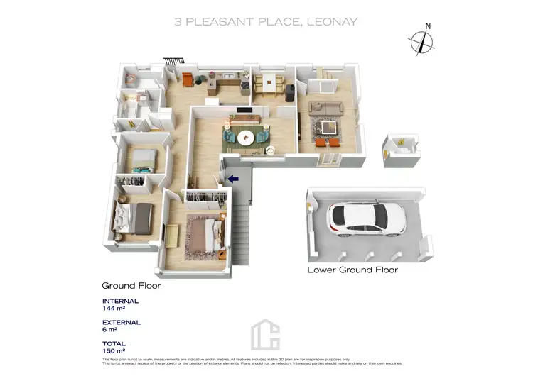 Floorplan of Homely house listing, 3 Pleasant Place, Leonay NSW 2750