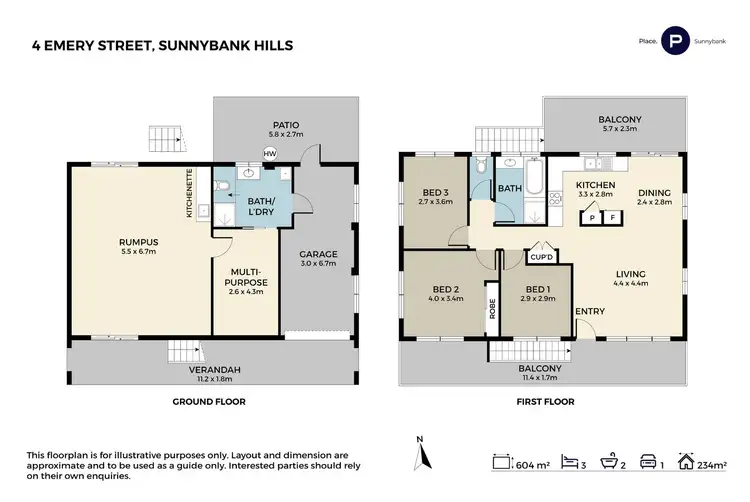Floorplan of Homely house listing, 4 Emery Street, Sunnybank Hills QLD 4109