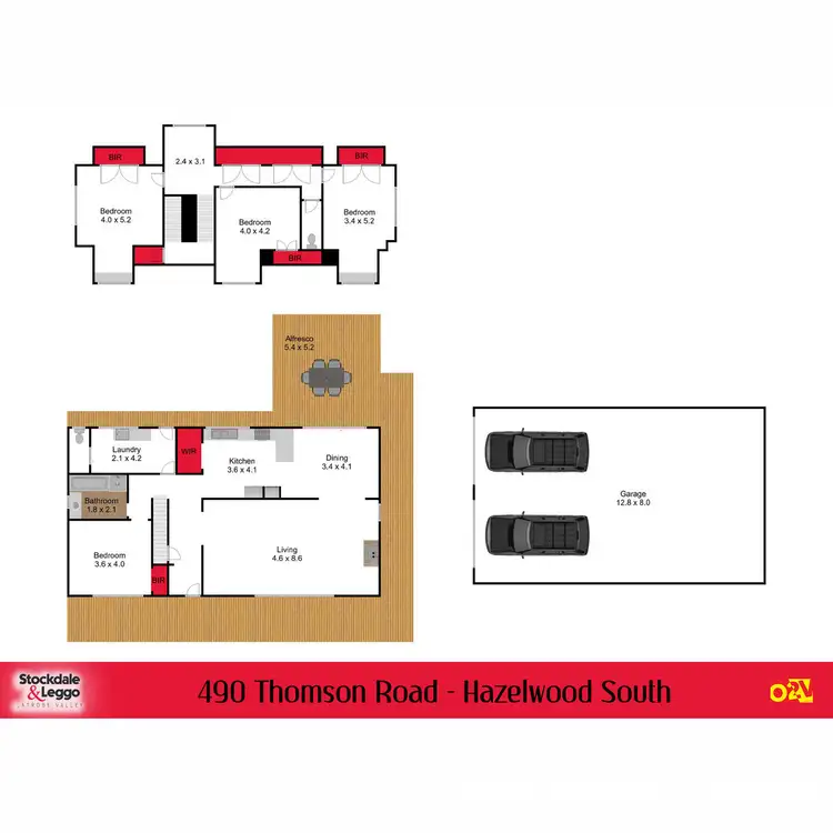 Floorplan of Homely house listing, 490 Thomson Road, Hazelwood South VIC 3840