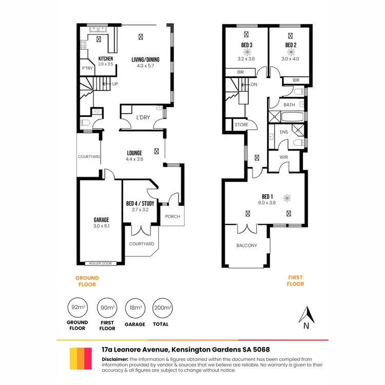 Floorplan of Homely house listing, 17A Leonore Avenue, Kensington Gardens SA 5068