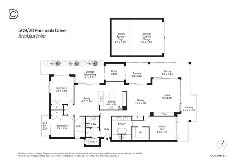 Floorplan of Homely apartment listing, 509/28 Peninsula Drive, Breakfast Point NSW 2137