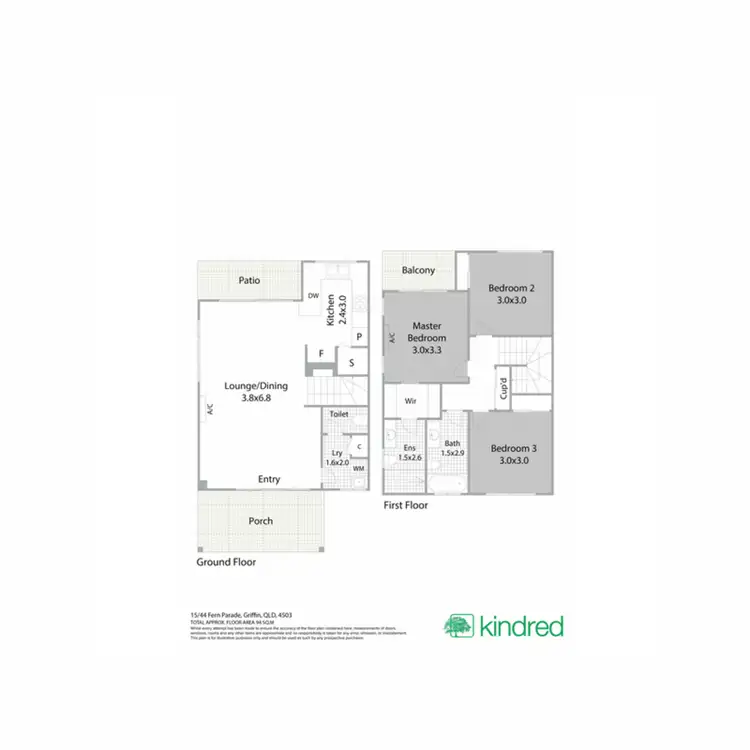 Floorplan of Homely townhouse listing, 15/44 Fern Parade, Griffin QLD 4503