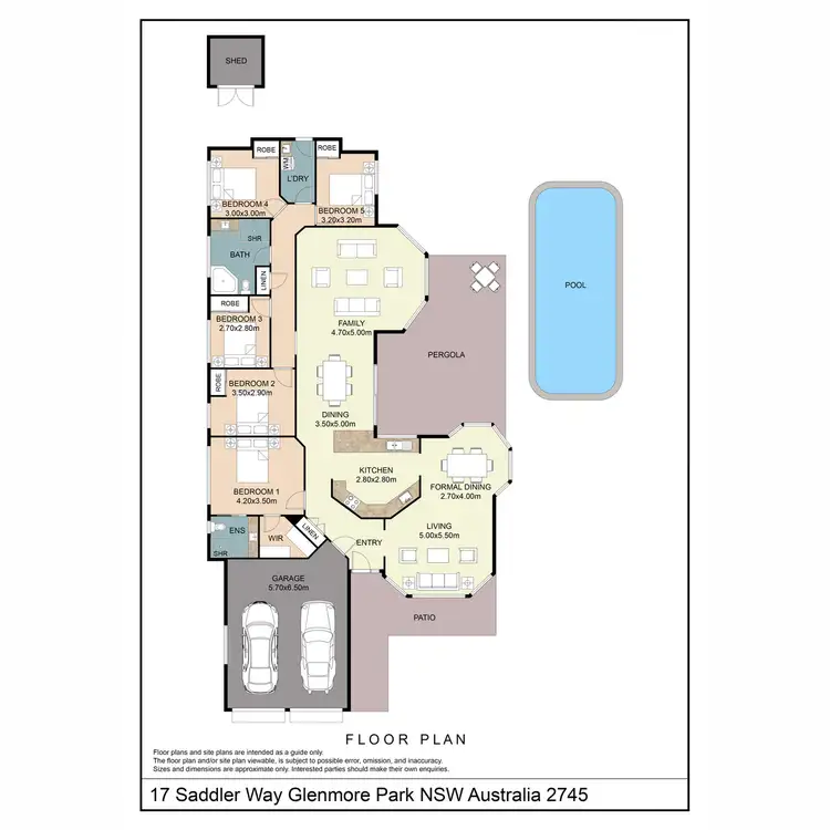 Floorplan of Homely house listing, 17 Saddler Way, Glenmore Park NSW 2745